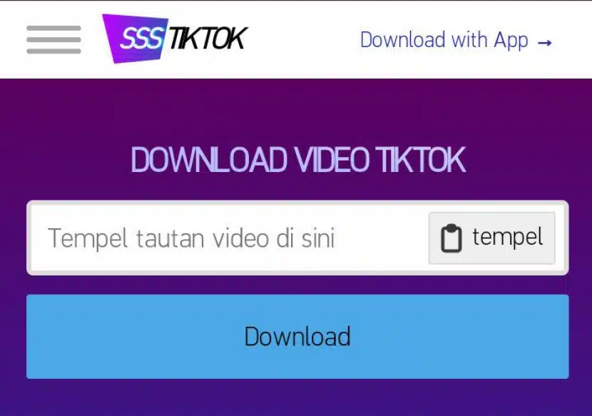 Download TikTok Tanpa Watermark di SSSTikTok Lengkap